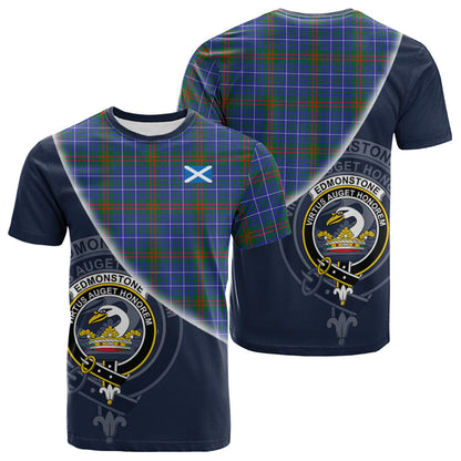 Printivon Edmonstone Tartan Scottish Crest T Shirt