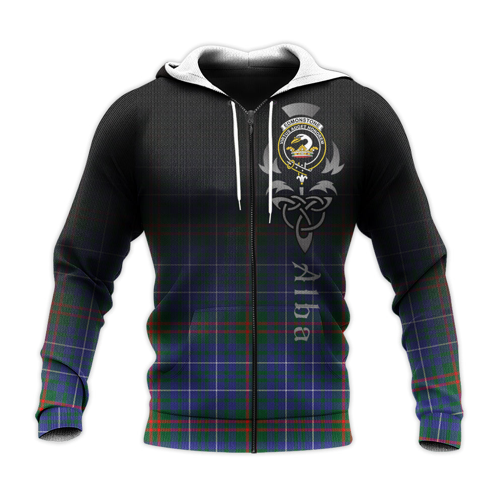 Printivon Edmonstone Tartan Crest Alba Celtic Hoodie