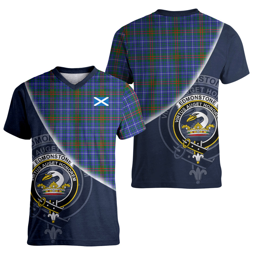 Printivon Edmonstone Tartan Scottish Crest T Shirt