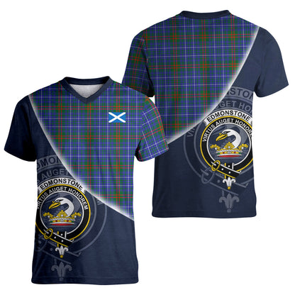 Printivon Edmonstone Tartan Scottish Crest T Shirt