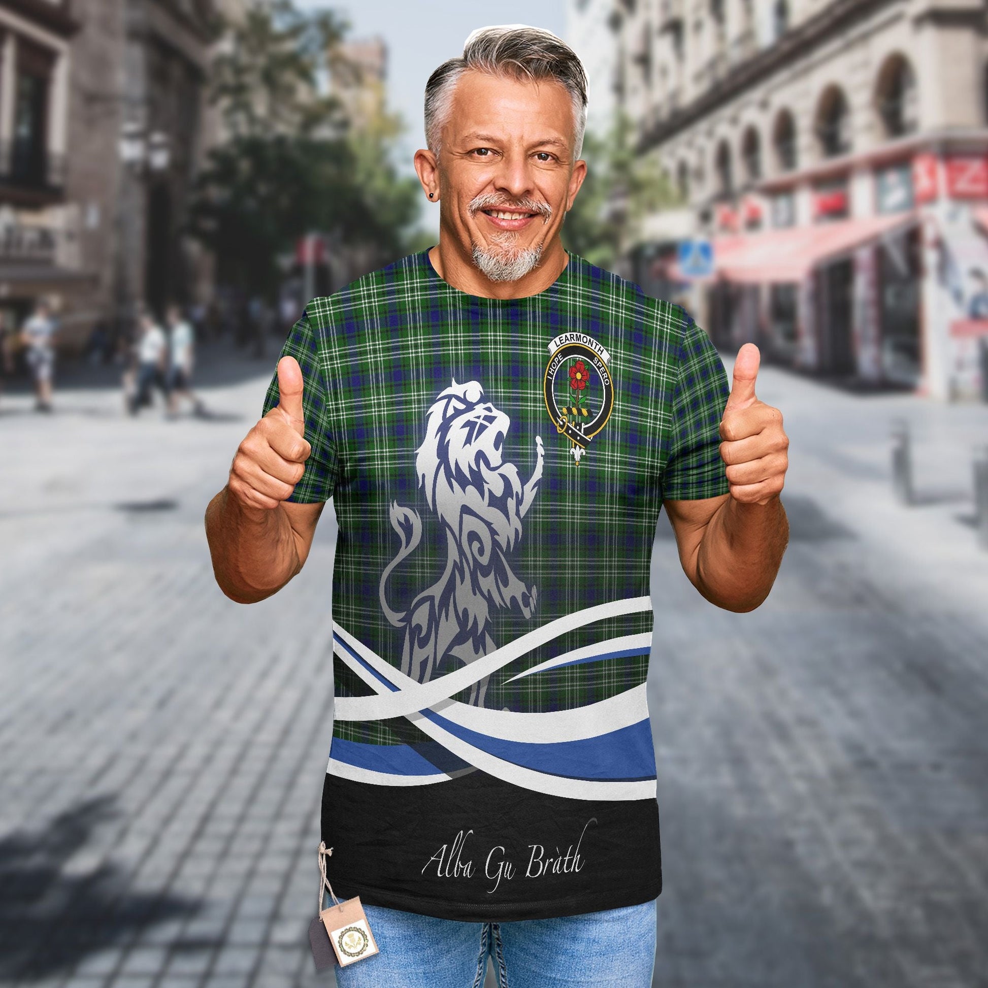 Printivon Learmonth Clan Crest Alba Gu Brath T Shirt Scotland Gift