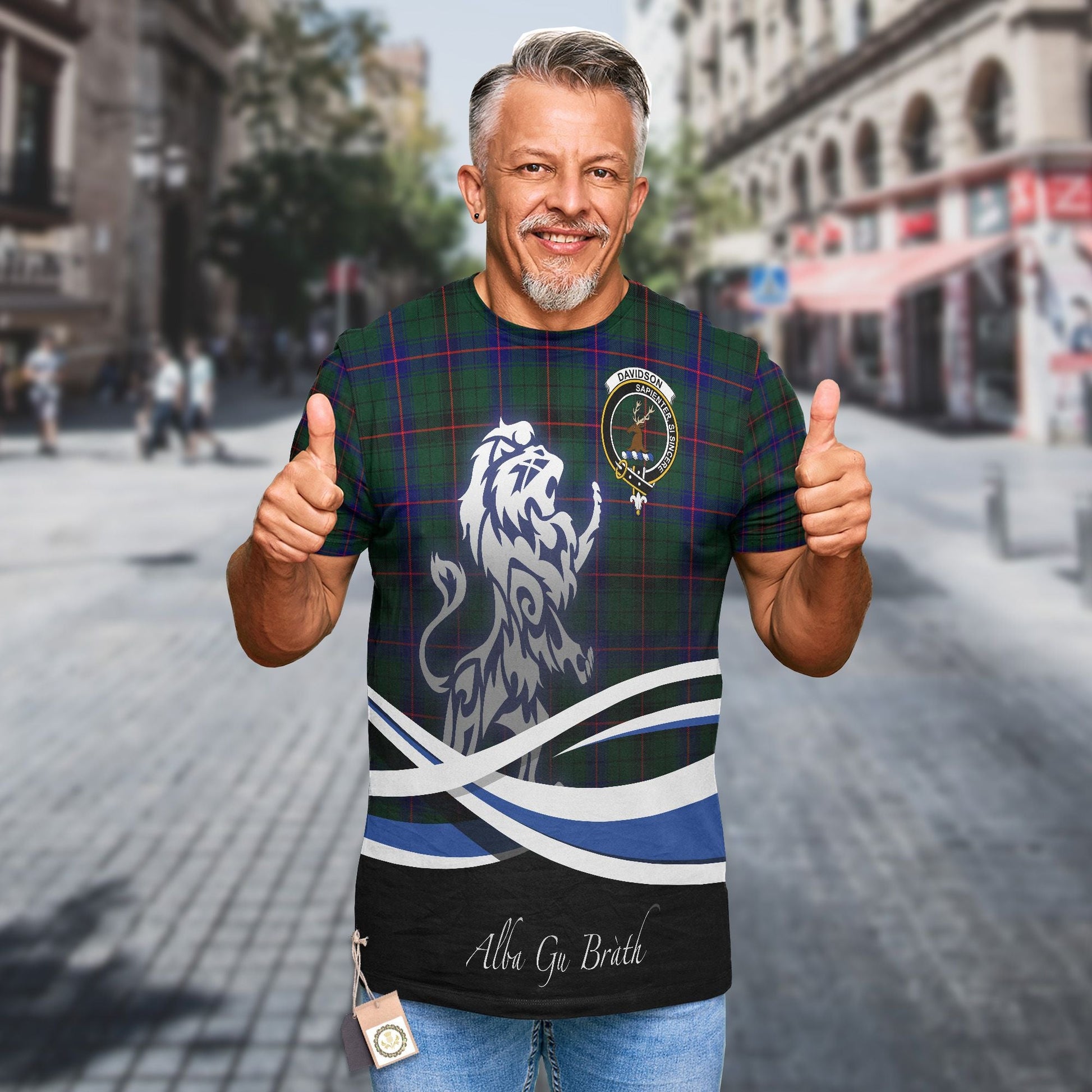 Printivon Davidson Clan Crest Alba Gu Brath T Shirt Scotland Gift
