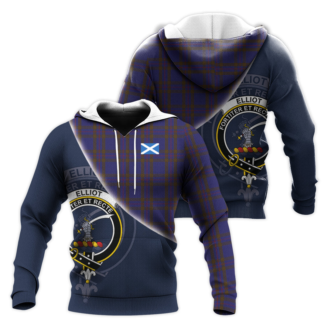 Printivon Elliot Tartan Scottish Crest Hoodie