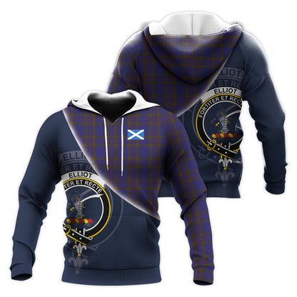 Printivon Elliot Tartan Scottish Crest Hoodie