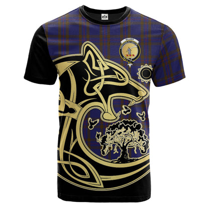 Printivon Elliot Crest Celtic Wolf Tartan T Shirt Custom Your Text