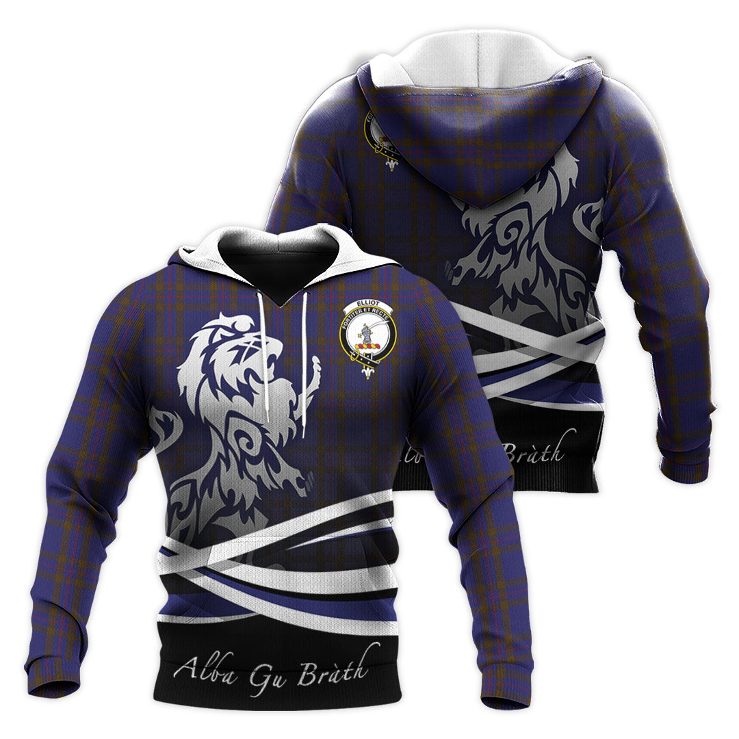 Printivon Elliot Tartan Scottish Lion Hoodie