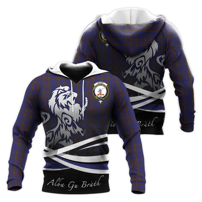 Printivon Elliot Tartan Scottish Lion Hoodie