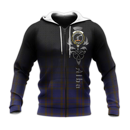 Printivon Elliot Tartan Crest Alba Celtic Hoodie