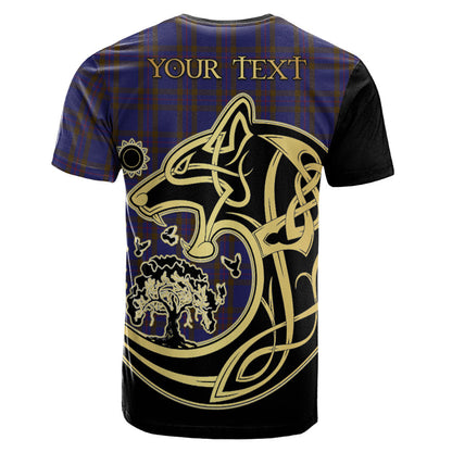 Printivon Elliot Crest Celtic Wolf Tartan T Shirt Custom Your Text