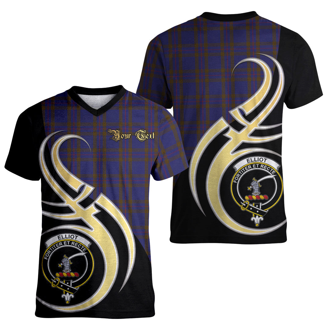 Printivon Elliot Tartan Crest Believe In Me T Shirt