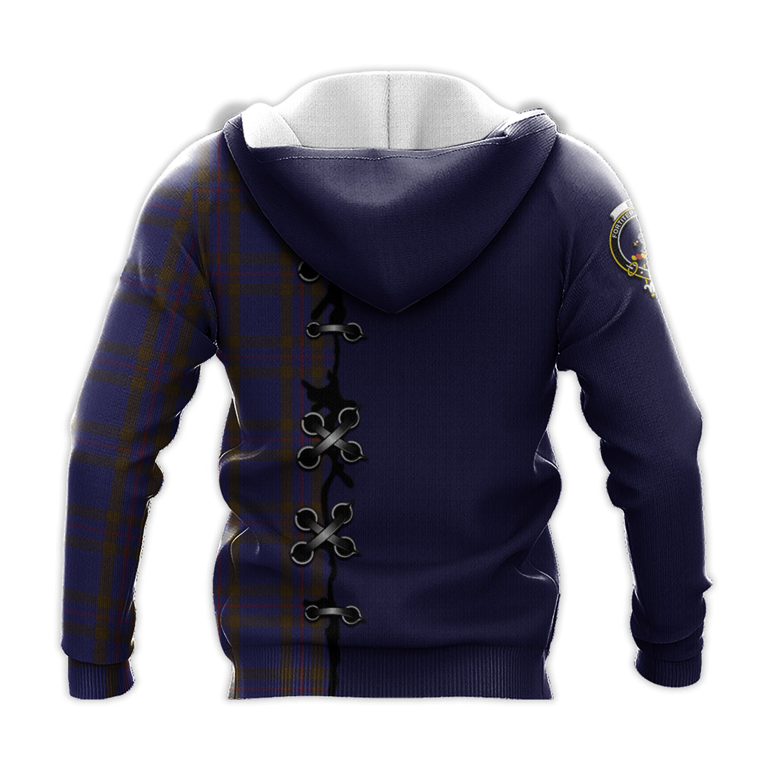 Printivon Elliot Tartan Hoodie Lion Rampant And Celtic Thistle Style