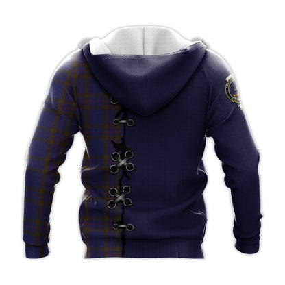 Printivon Elliot Tartan Hoodie Lion Rampant And Celtic Thistle Style