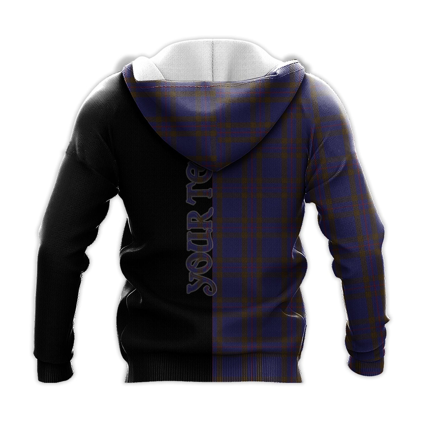 Printivon Elliot Tartan Personalize Half Hoodie