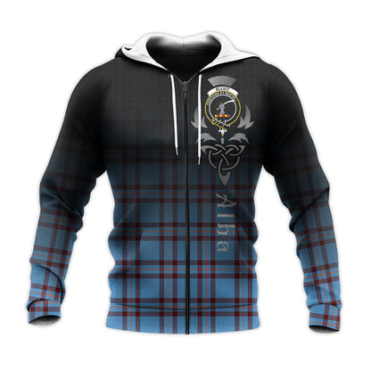 Printivon Elliot Ancient Tartan Crest Alba Celtic Hoodie