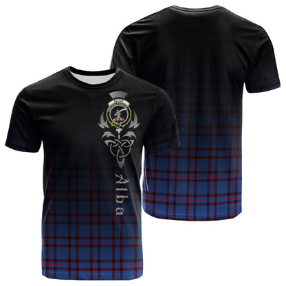 Printivon Elliot Modern Tartan Crest Alba Celtic T Shirt