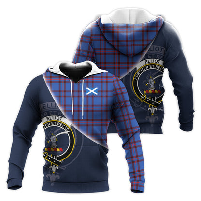 Printivon Elliot Modern Tartan Scottish Crest Hoodie