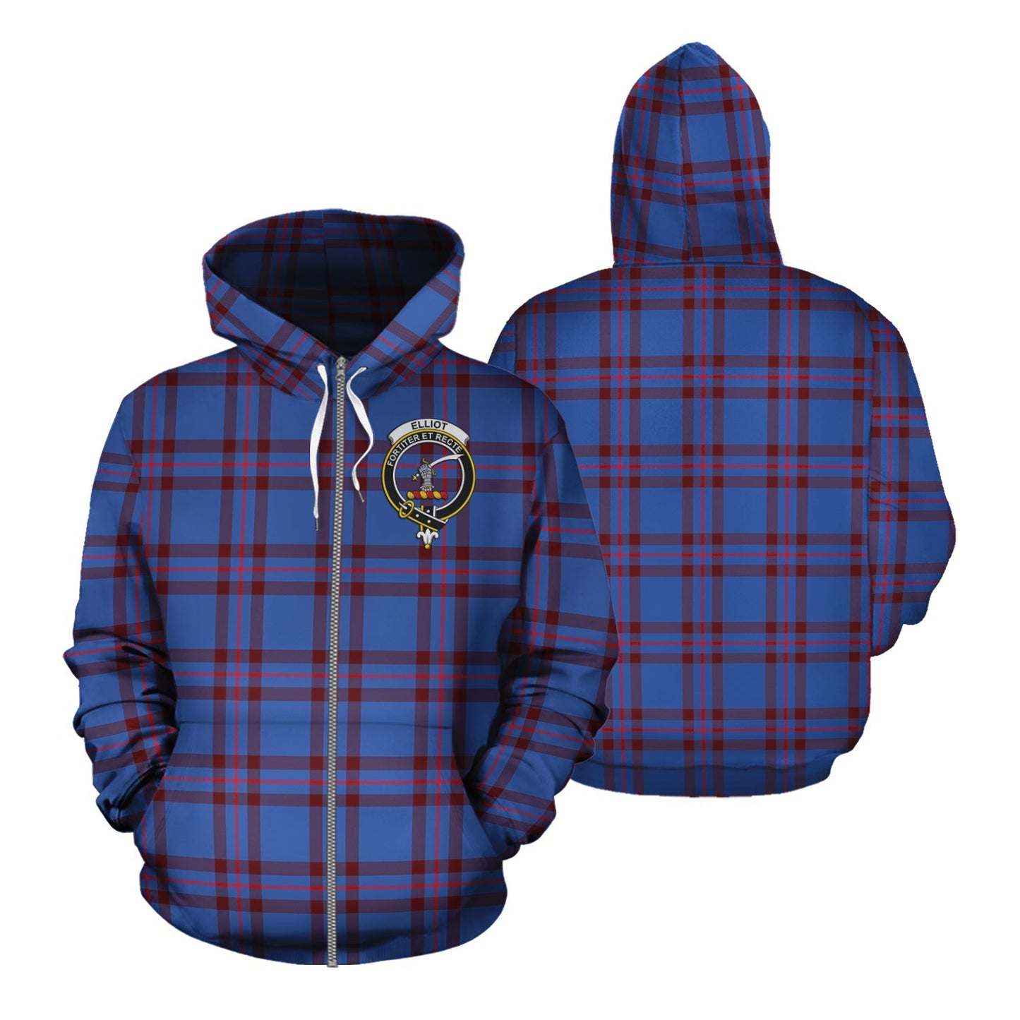 Printivon Elliot Modern Tartan Hoodie