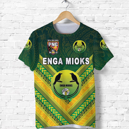 Papua New Guinea Enga Mioks T Shirt Rugby Original Style - Green