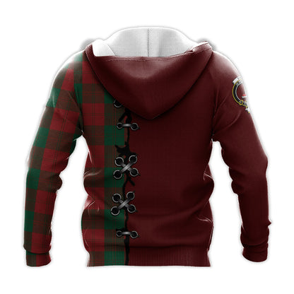 Printivon Erskine Tartan Hoodie Lion Rampant And Celtic Thistle Style