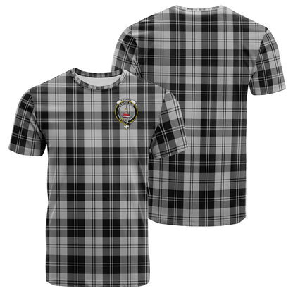Printivon Erskine Black and White Tartan T Shirt