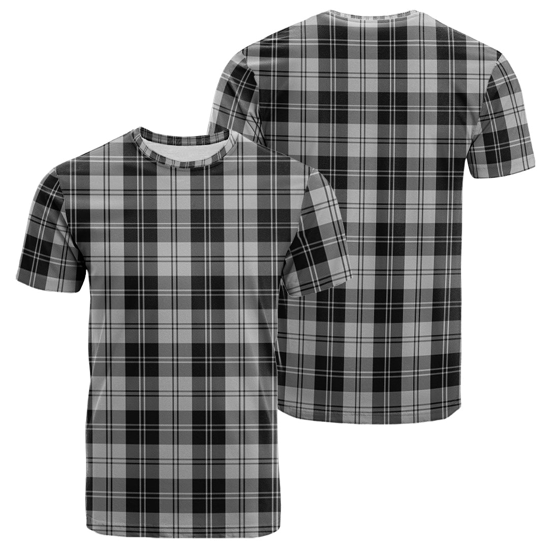 Printivon Erskine Black and White Tartan T Shirt