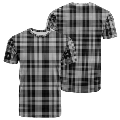 Printivon Erskine Black and White Tartan T Shirt