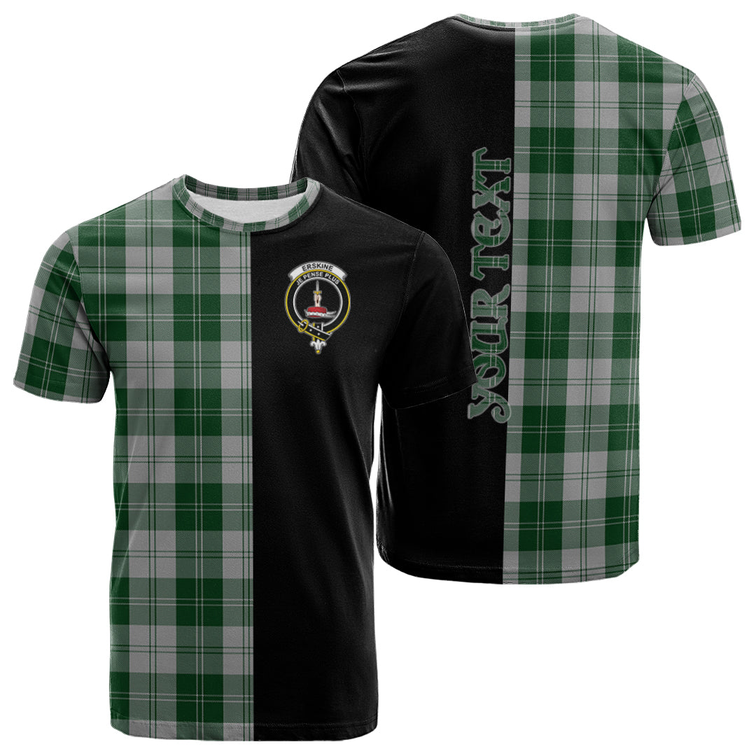 Printivon Erskine Green Tartan Personalize Half T shirt