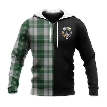 Printivon Erskine Green Tartan Personalize Half Hoodie