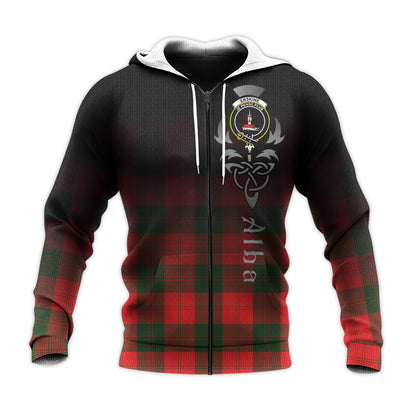 Printivon Erskine Modern Tartan Crest Alba Celtic Hoodie