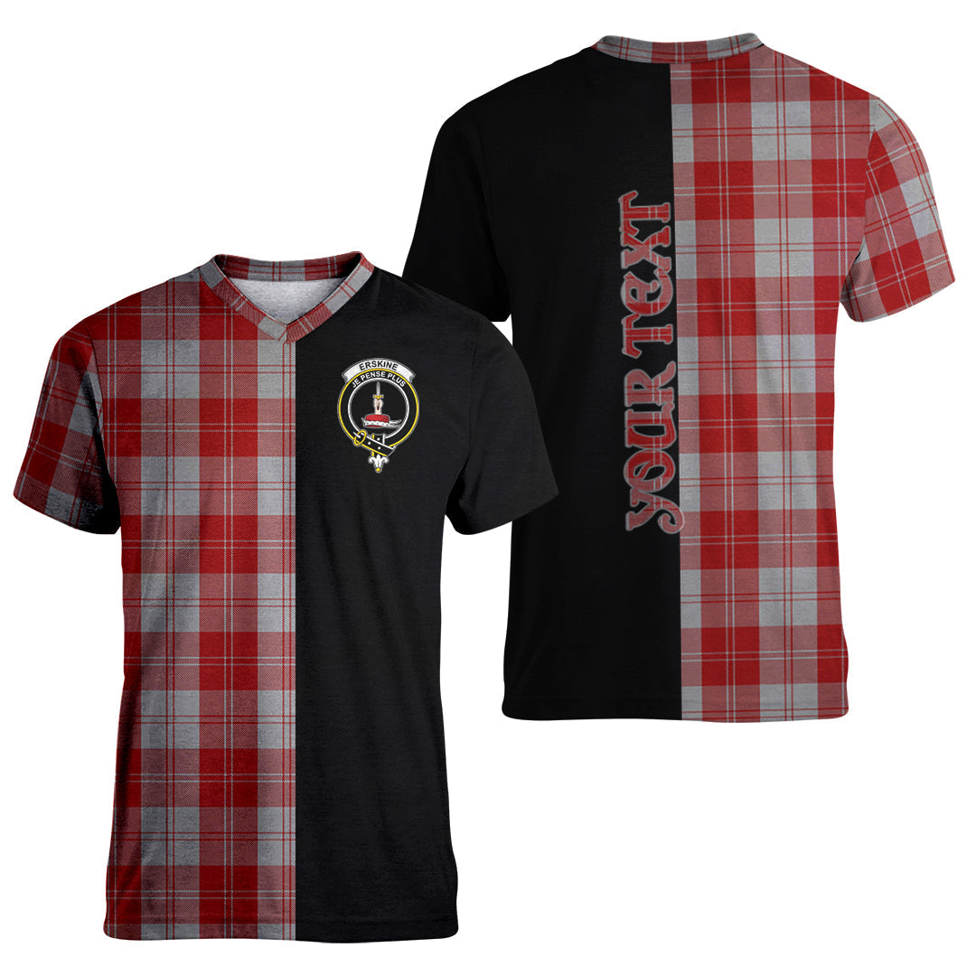 Printivon Erskine Red Tartan Personalize Half T shirt