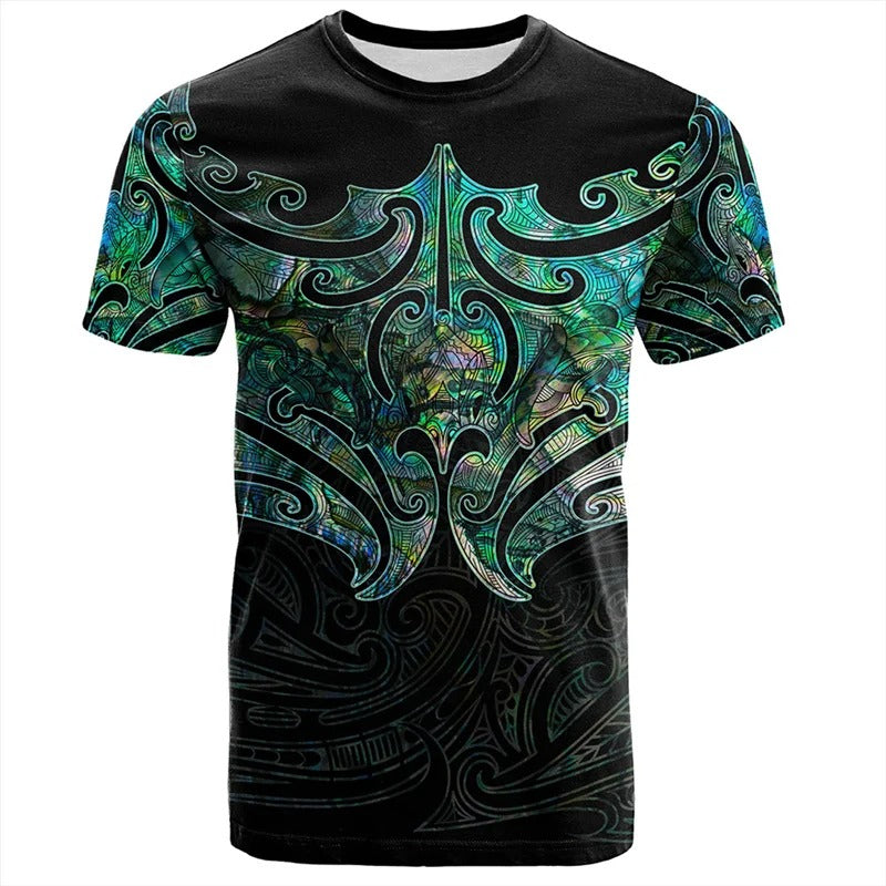 New Zealand Shirt Polynesian Tribal Patterns T Shirt New Zealand Waitangi Day Polynesian Pattern NZ Flag Black Tee