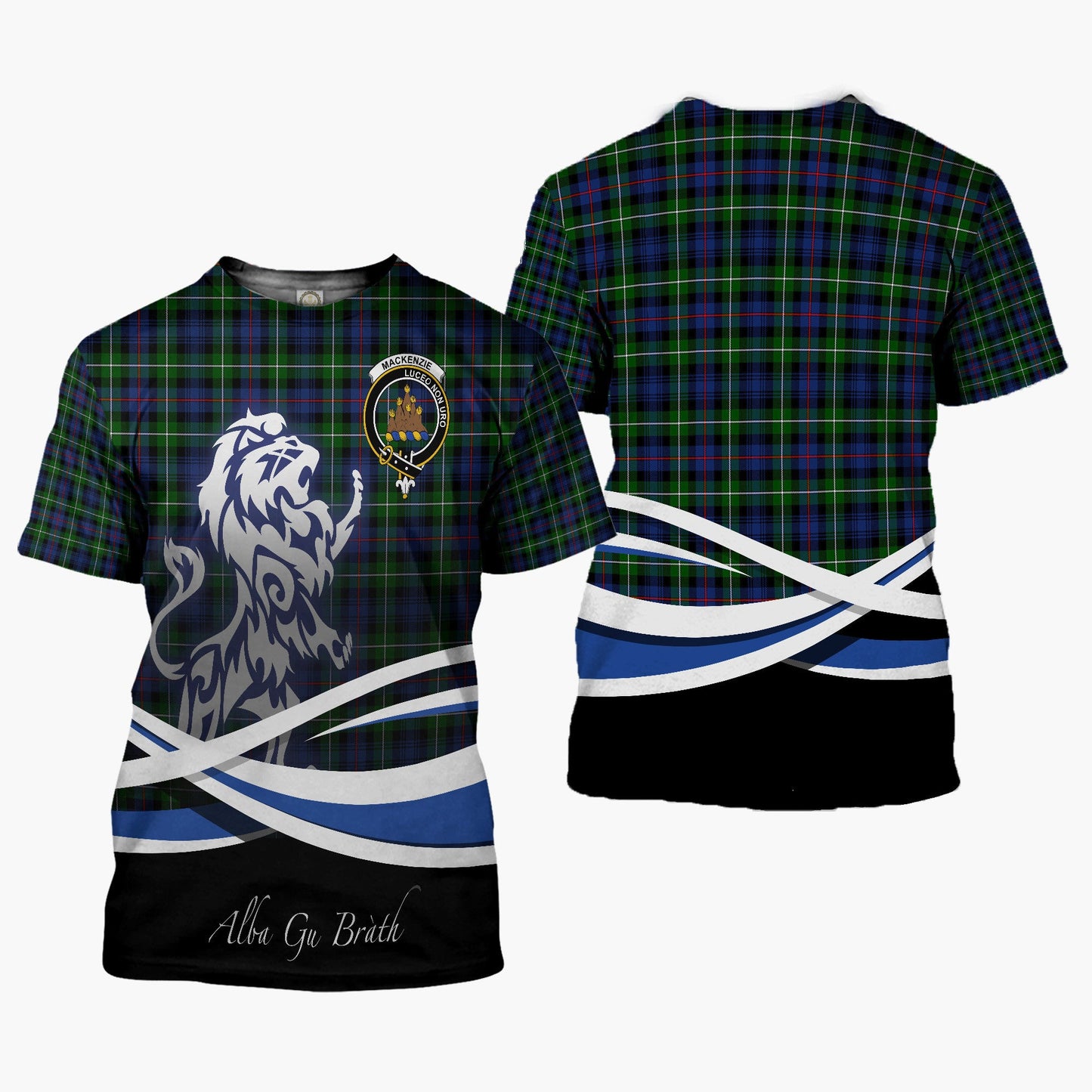 Printivon MacKenzie Clan Crest Alba Gu Brath T Shirt Scotland Gift