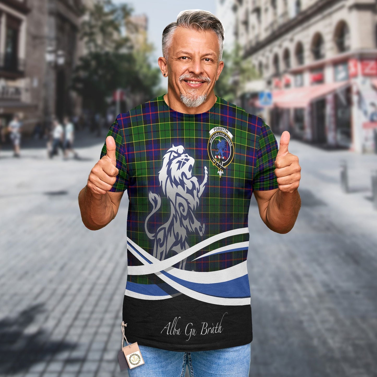 Printivon Forsyth Clan Crest Alba Gu Brath T Shirt Scotland Gift