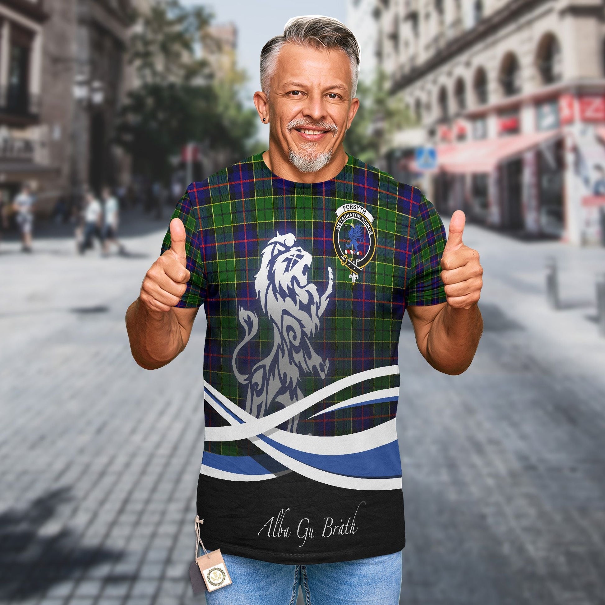 Printivon Forsyth Clan Crest Alba Gu Brath T Shirt Scotland Gift
