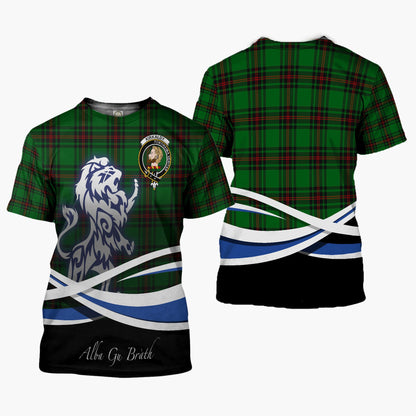 Printivon Kirkaldy Clan Crest Alba Gu Brath T Shirt Scotland Gift