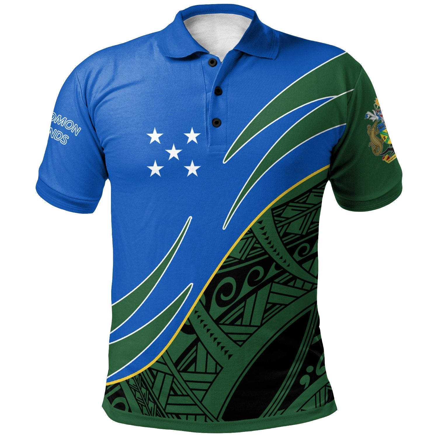 Solomon Islands Polo Shirt - Symmetrical Lines