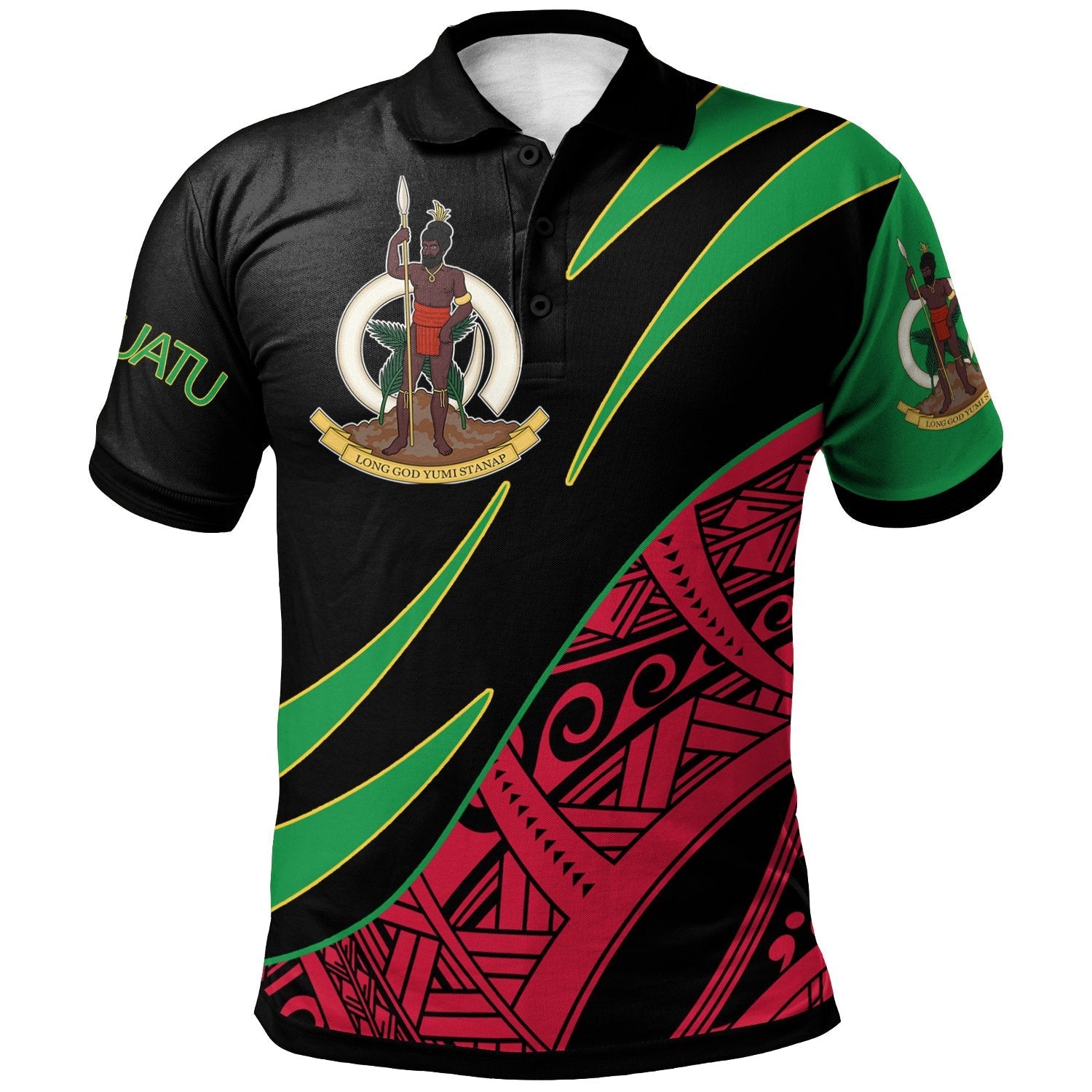 Vanuatu Polo Shirt - Symmetrical Lines