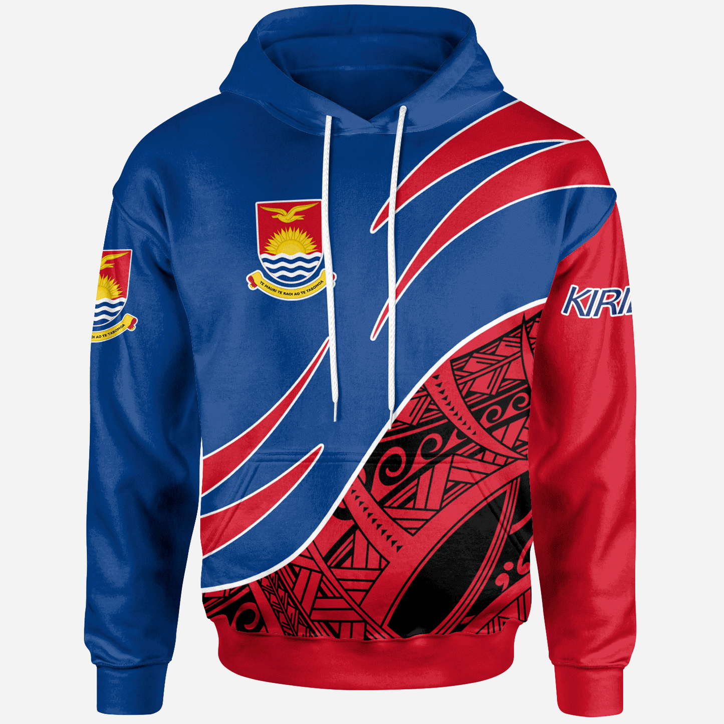 Kiribati Hoodie Symmetrical Lines