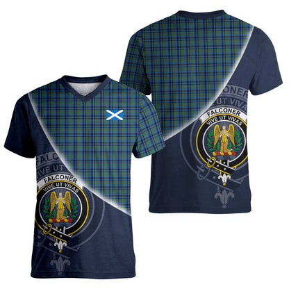Printivon Falconer Tartan Scottish Crest T Shirt