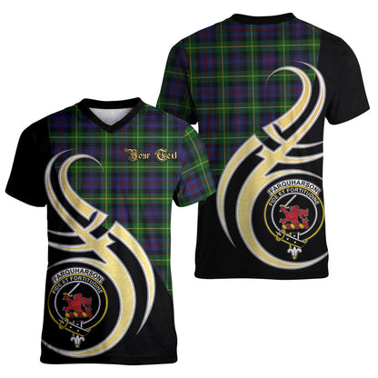 Printivon Farquharson Tartan Crest Believe In Me T Shirt