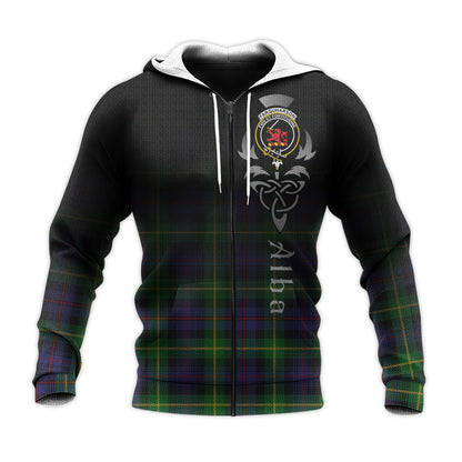 Printivon Farquharson Tartan Crest Alba Celtic Hoodie