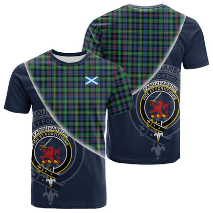 Printivon Farquharson Ancient Tartan Scottish Crest T Shirt