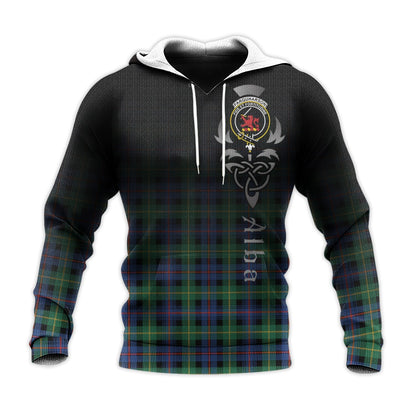 Printivon Farquharson Ancient Tartan Crest Alba Celtic Hoodie