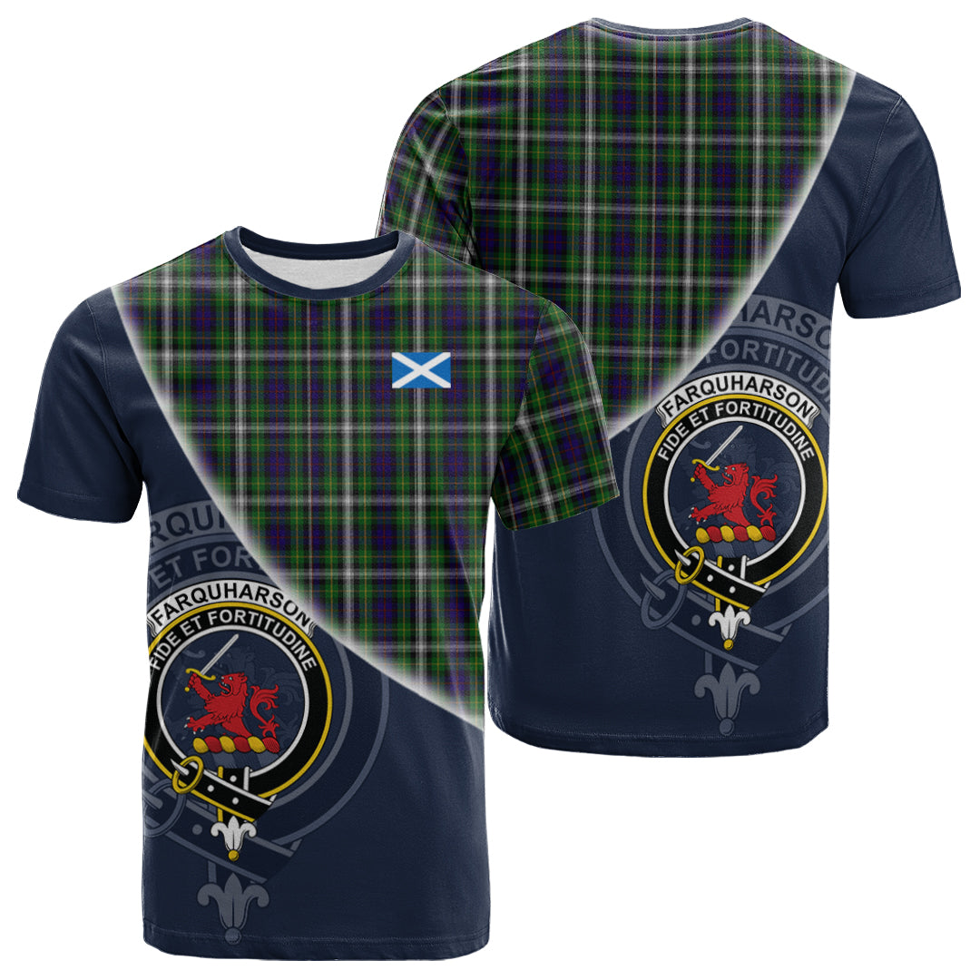 Printivon Farquharson Dress Tartan Scottish Crest T Shirt
