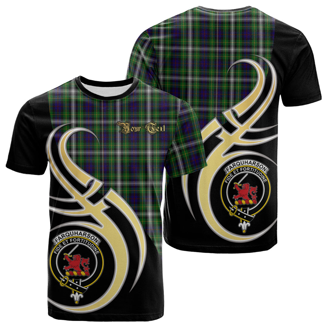 Printivon Farquharson Dress Tartan Crest Believe In Me T Shirt