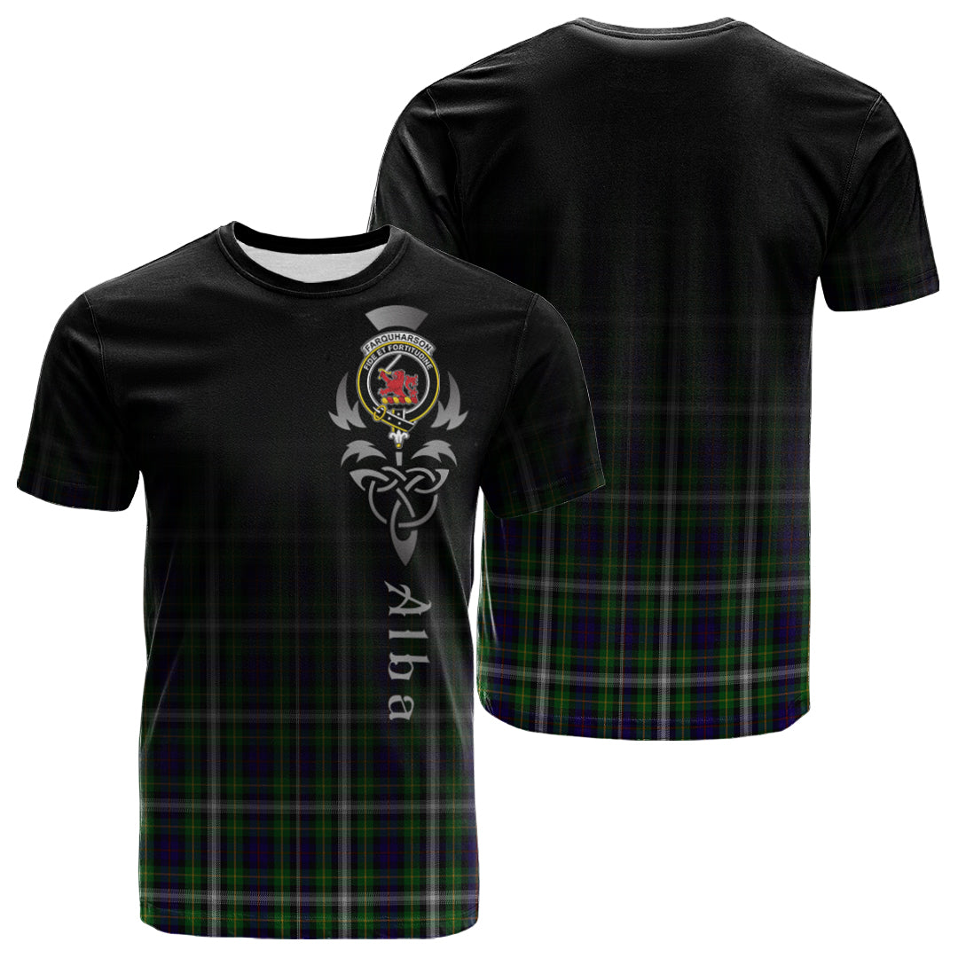 Printivon Farquharson Dress Tartan Crest Alba Celtic T Shirt