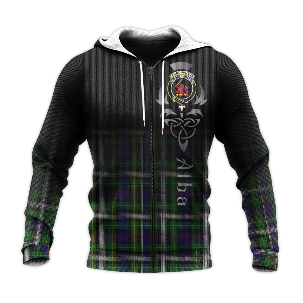 Printivon Farquharson Dress Tartan Crest Alba Celtic Hoodie