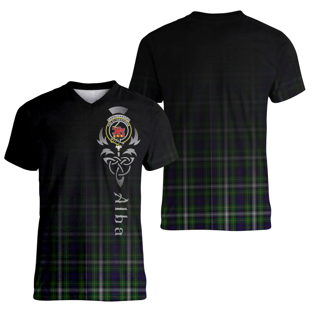 Printivon Farquharson Dress Tartan Crest Alba Celtic T Shirt