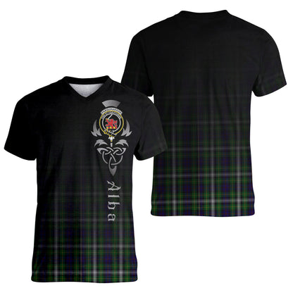 Printivon Farquharson Dress Tartan Crest Alba Celtic T Shirt