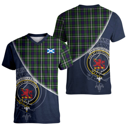 Printivon Farquharson Dress Tartan Scottish Crest T Shirt